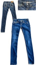 Size 26 W True Religion Dark Wash Jeans