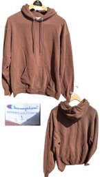 Large Champion Brown Hoodie