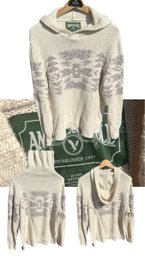 Medium Tall  American Eagle Knit Pattern Hoodie