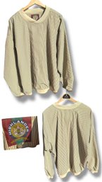 Large Highlander Beige & Brown Striped Long Sleeve