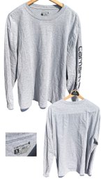 Medium Gray Carhartt Long Sleeve Logo Tee