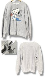 Large Snoopy Graphic Gray Sweatshirt