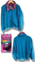 Large Pacific Trail Teal & Purple Windbreaker.