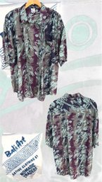 L- Bali Art Abstract Print Shirt