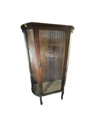 Bow Front Glass Curio Cabinet ***ALTERNATIVE PICK UP LOCATION MAKE APPOINTMENT****