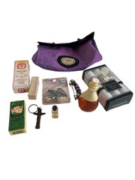 Mixed Bag Of Cosmetics, Perfume, Handerchiefs