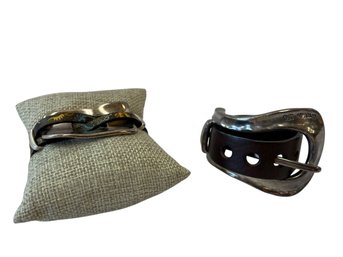 UNO De 50 & Unbranded Silvertone & Leather Bracelets