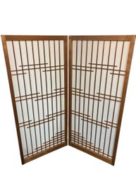 Japanese Two Panel Shoji Screen A