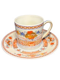 Bernardaud Limoges Pondichery Saucer And Teacup