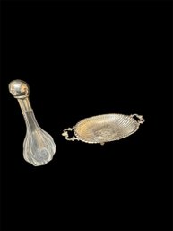 Glass Wine Decanter And Serving Platter