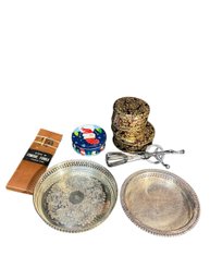 Silver Plated Trays, Fondue Forks And More