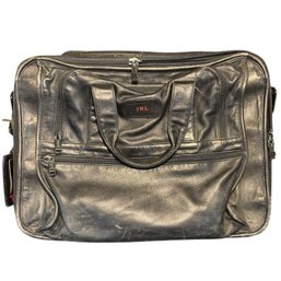 Tumi Black Leather Briefcase/Laptop Bag