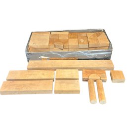 Wooden Building Blocks Vintage 51ct