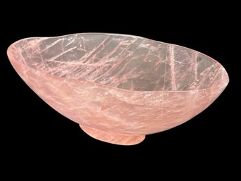 Rose Quartz Centerpiece Bowl