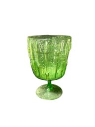 Decorative Green Glass Candle Holder