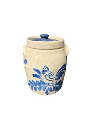 Dorchester Pottery Salt Glazed Crook Signed By Knesseth Denison