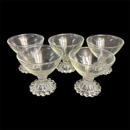 Bubble Boopie Clear Glass Dessert/champagne Glasses 5pc