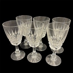 Crystal Wine Glasses 6pc