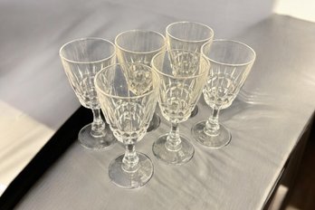 Crystal Cordial Glasses 6pc
