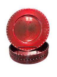 Metallic Gemmed Charger Plates