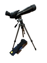Telescope With Tripod-by Nikon With Velbon Tripod