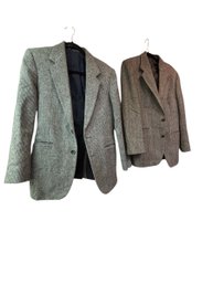 2-wool Blazers- Haggar And Ardsley