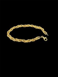 14K Gold Rope Bracelet