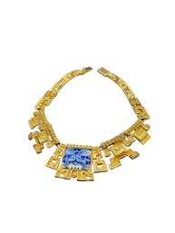 Gold Plate Salvador Marbel Necklace