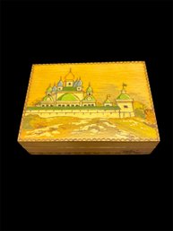 Soviet Union  Wooden Carved Box