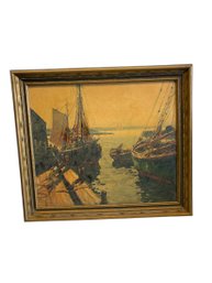 Lithograph, By A. Thieme, Nets And Sails