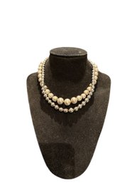 2 Sterling Beaded Necklaces