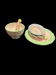 Pastel Colored Pottery By Mackenzie Child And Mesa Home Productions