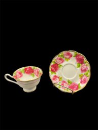 Royal Albert Bone China Old English Rose Tea Cup & Saucer