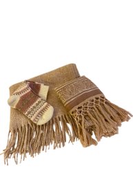 Woven Scarf, Sheer Scarf, Wool Socks New