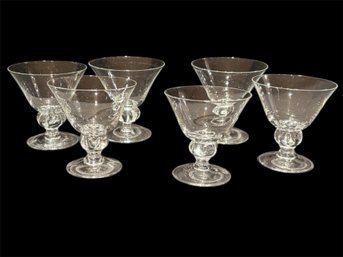 6 Swedish Astrid Champagne/sherbert Glasses