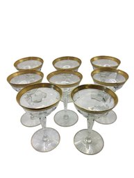 Minton Crystsl Champagne Hlasses