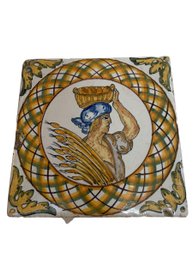 Ceramic Tile Hand Painted Wall Plaque/hot Plate