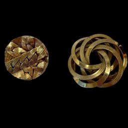 Gold Fill 1/20  12K Pin/ Gold Tone Tie Clip. (k)