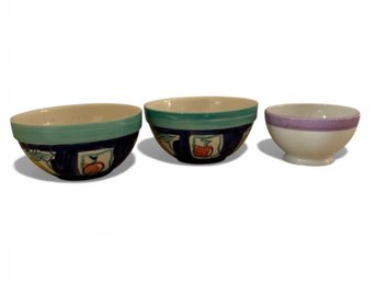 Italian & Portuguese Serving Bowls 3pc