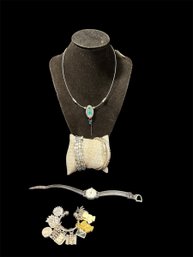 Costume Jewelry And Timex Ladies Watch