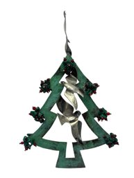 Emilia Castillo Signed Mixed Metal Sterling Silver Christmas Ornament (DR)