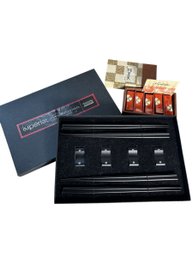 Jeweled Chopsticks  And Chopstick Holders (K)