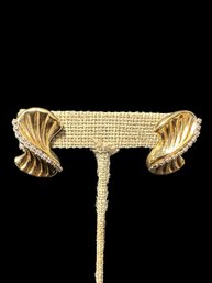 14K Gold Earrings With CZ