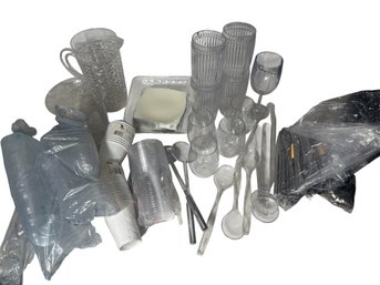Plastic And Paper Cups, Plates, Cutlery And More!