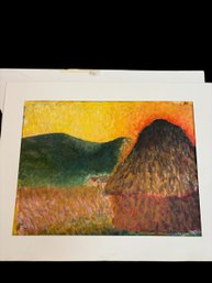 Oil On Paper Original By Unknown Artist (BR2)