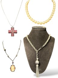 Set Of Four Costume Necklaces