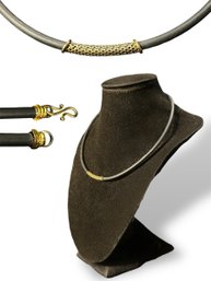 Omega 14k Gold Cord Necklace