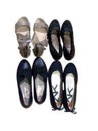 AGL Size 37, Eileen Fisher Gold Sandals Left  7 &  Right 6 1/2, Aquatia  6.5, Anne Klein 7