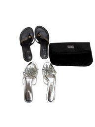 Donald Pliner Couture Sandals 7, Eric Javits Sandals 7.5 Daniel Autier Quilted Clutch