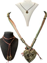 Fabric Costume Jewelry Set